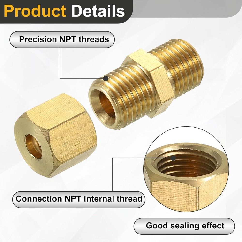 Compression Fitting Brass - وصلة ضغط نحاسية 4 5 6
