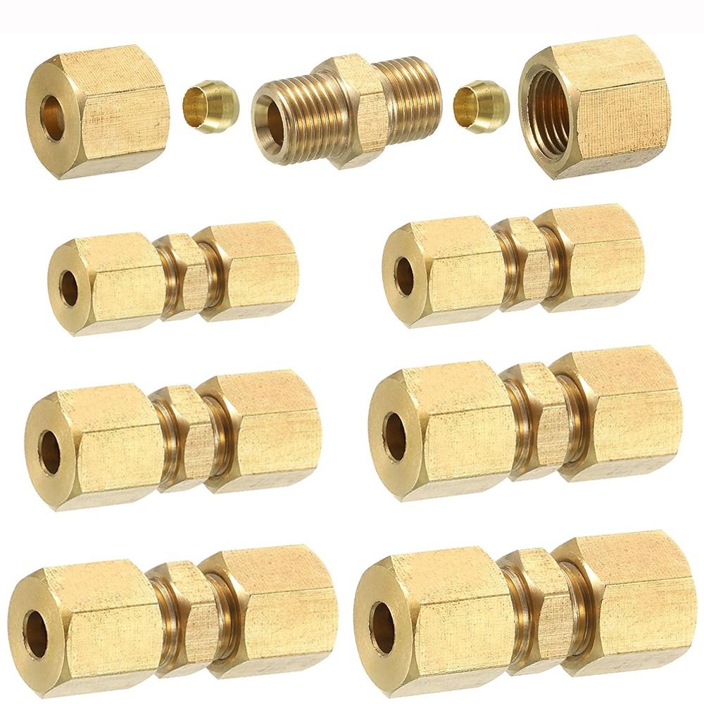 Compression Fitting Brass - وصلة ضغط نحاسية 4 5 6